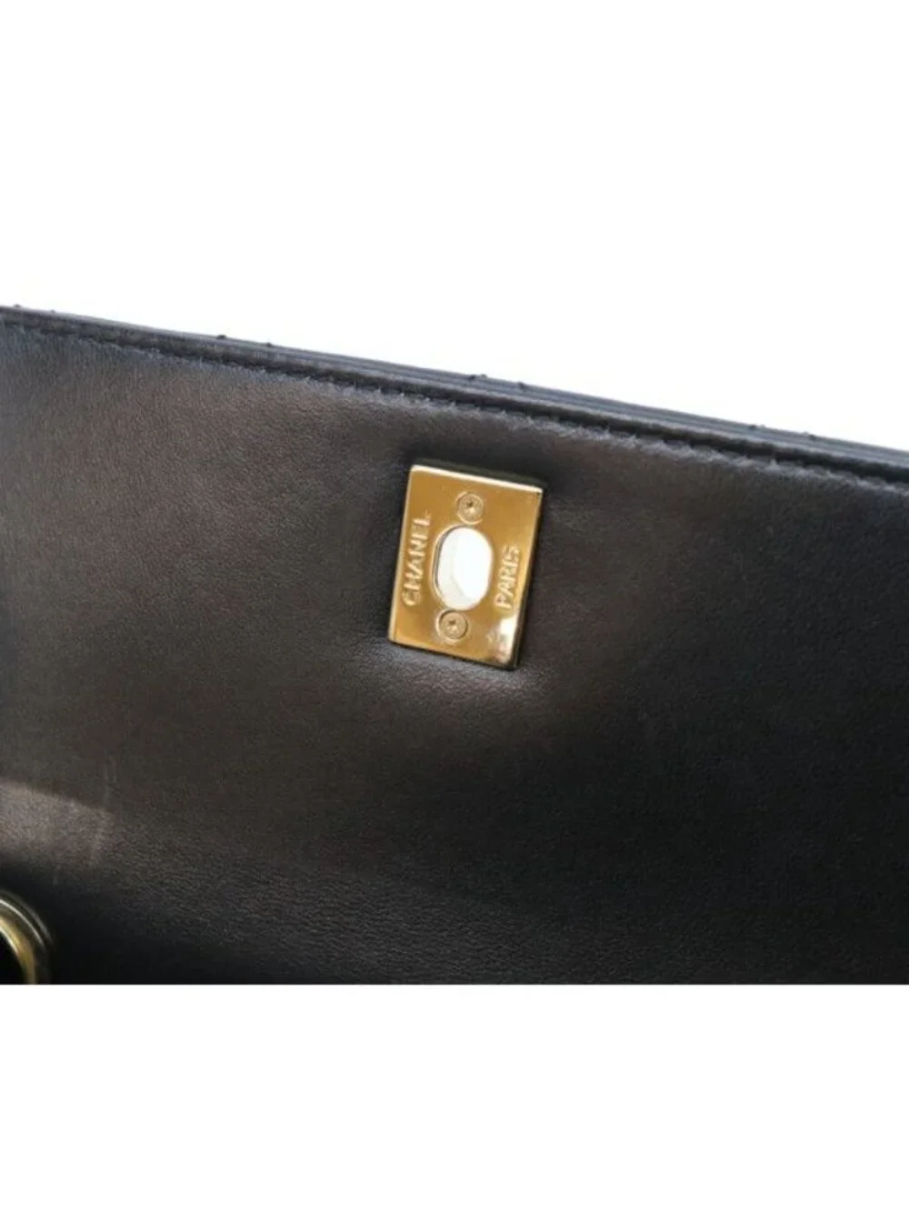Chanel Black Lamb Gold Trendy CC Mini Top Handle